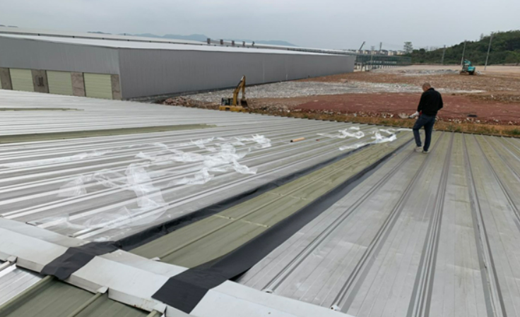 陆河厂房屋面防水维修案例